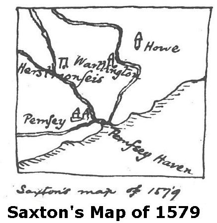 Saxton's Map of 1579